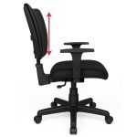 Cadeira B-ONE Back System com Braços Reguláveis – Corino Preta – 31010 RM MÓVEIS 11