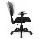 Cadeira B-ONE Back System com Braços Reguláveis – Corino Preta – 31010 RM MÓVEIS 12