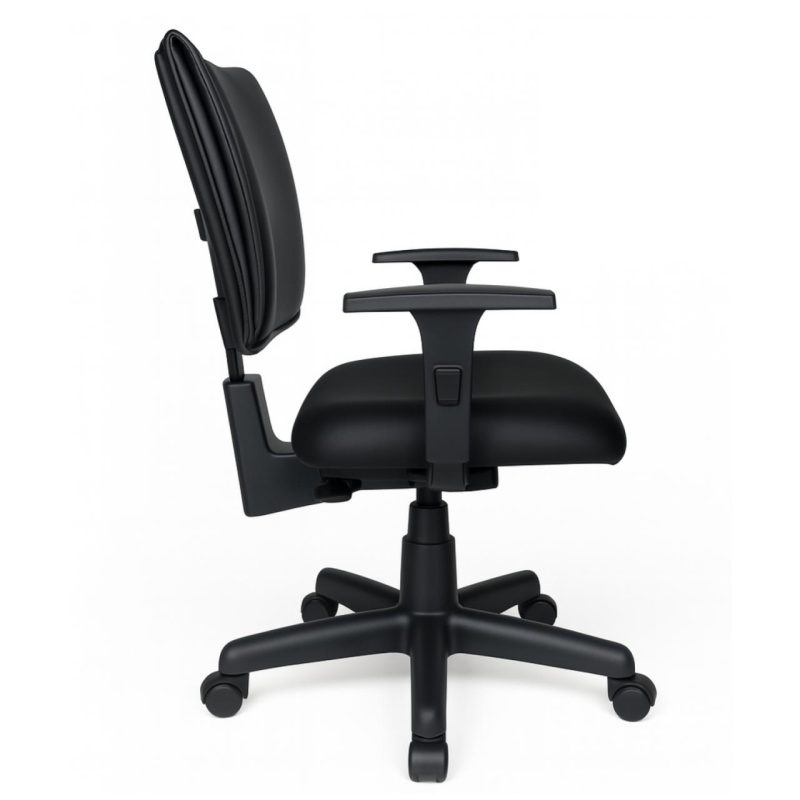 Cadeira B-ONE Back System com Braços Reguláveis – Corino Preta – 31010 RM MÓVEIS 5