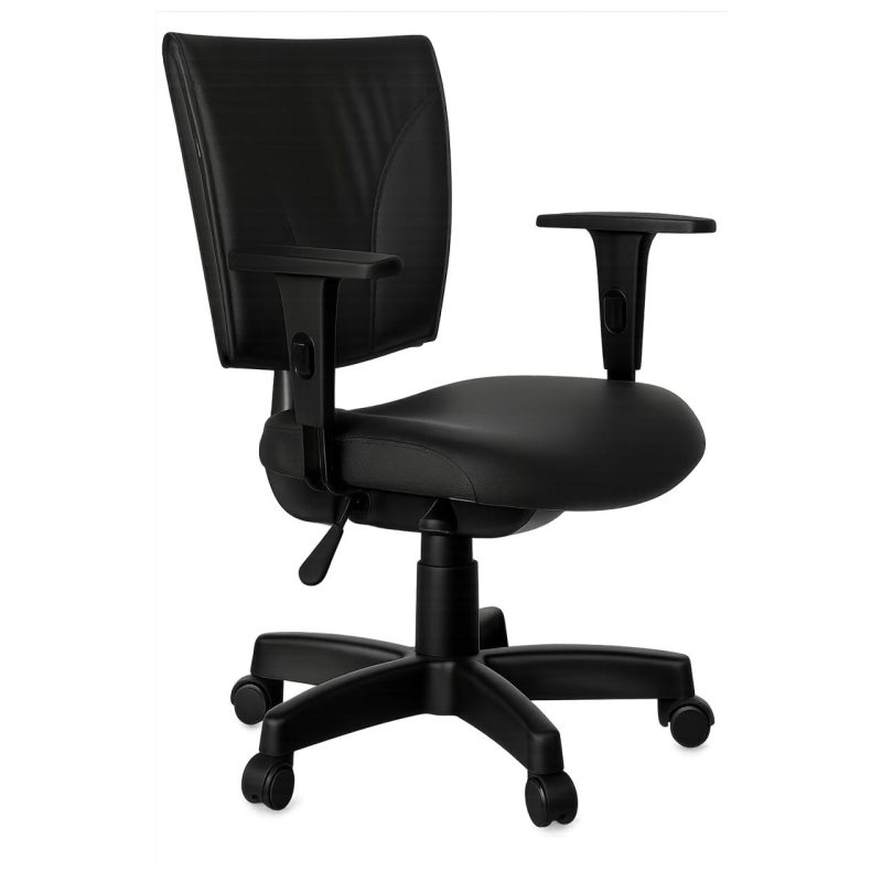 Cadeira B-ONE Back System com Braços Reguláveis – Corino Preta – 31010 RM MÓVEIS 2