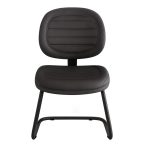 Cadeira Executiva Costurada Base em “S” PRETA – Corino Preto – 31014 RM MÓVEIS 11