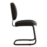 Cadeira Executiva Costurada Base em “S” PRETA – Corino Preto – 31014 RM MÓVEIS 12