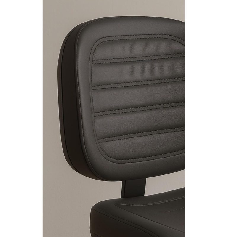 Cadeira Executiva Costurada Base em “S” PRETA – Corino Preto – 31014 RM MÓVEIS 6