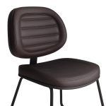 Cadeira Executiva Costurada Base Trapézio – Corino Preto – 31031 RM MÓVEIS 12