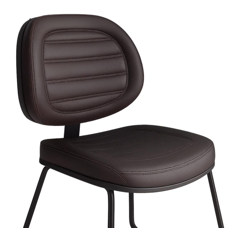 Cadeira Executiva Costurada Base Trapézio – Corino Preto – 31031 RM MÓVEIS 5