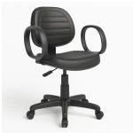 Cadeira Executiva COSTURADA Giratória com Braço Corsa – Corino Preto – 31004 RM MÓVEIS 10