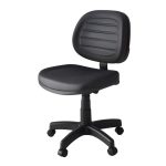 Cadeira Executiva COSTURADA Giratória sem Braços – Cor Preta – 31002 RM MÓVEIS 11
