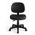 Cadeira Executiva COSTURADA Giratória sem Braços – Cor Preta – 31002 RM MÓVEIS 13