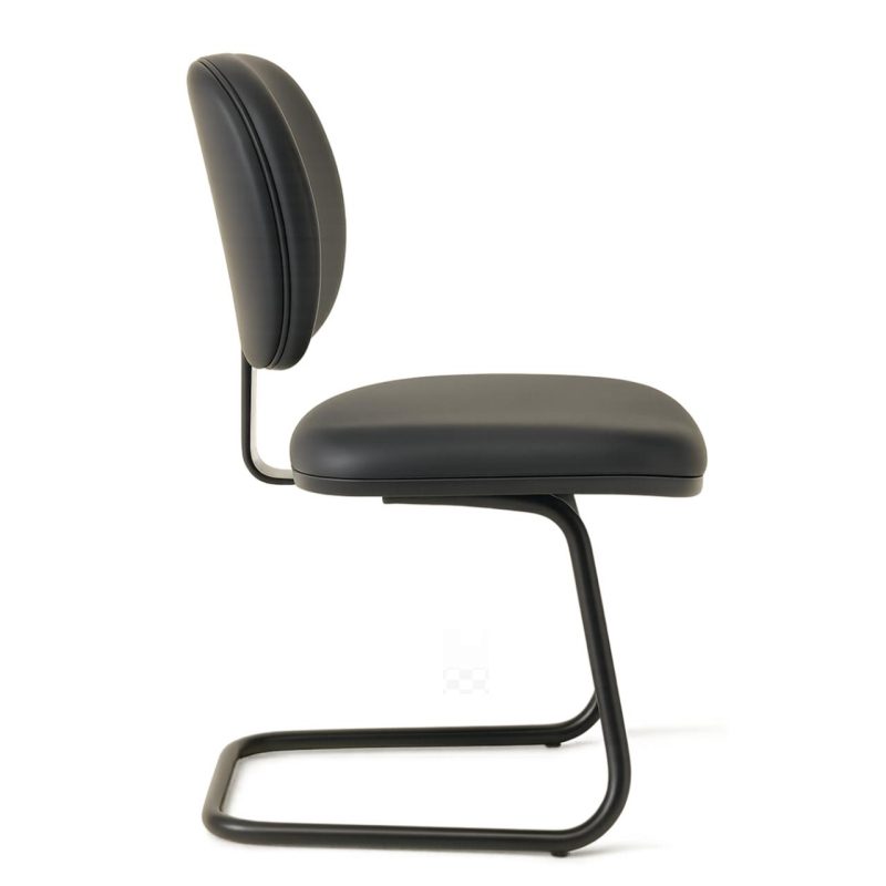 Cadeira Executiva LISA Base em “S” – Corino Preto – 31013 RM MÓVEIS 3