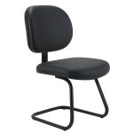 Cadeira Executiva LISA Base em “S” – Corino Preto – 31013 RM MÓVEIS 10