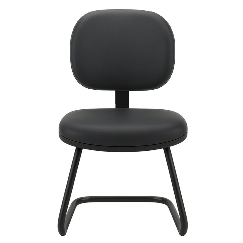 Cadeira Executiva LISA Base em “S” – Corino Preto – 31013 RM MÓVEIS 4