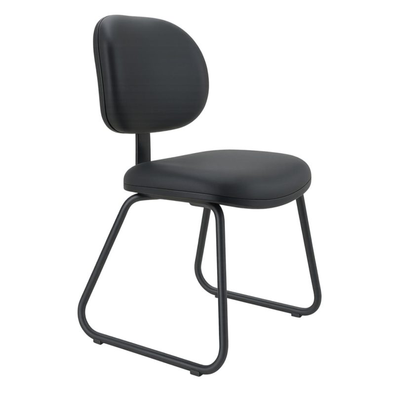 Cadeira Executiva LISA Base Trapézio – Corino Preto – 31030 RM MÓVEIS 4