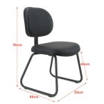 Cadeira Executiva LISA Base Trapézio – Corino Preto – 31030 RM MÓVEIS 14