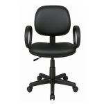 Cadeira Executiva LISA Giratória com Braço Corsa – Corino Preto – 31001 RM MÓVEIS 11