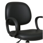 Cadeira Executiva LISA Giratória com Braço Corsa – Corino Preto – 31001 RM MÓVEIS 15