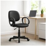 Cadeira Executiva LISA Giratória com Braço Corsa – Corino Preto – 31001 RM MÓVEIS 17