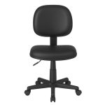 Cadeira Executiva LISA Giratória Sem Braços – Corino Preto – 31000 RM MÓVEIS 12