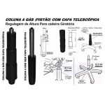 Cadeira Executiva LISA Giratória Sem Braços – Corino Preto – 31000 RM MÓVEIS 15