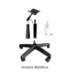 Cadeira Executiva LISA Giratória Sem Braços – Corino Preto – 31000 RM MÓVEIS 16
