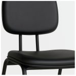 Cadeira Secretária Trapézio – Corino Preto – 31103 RM MÓVEIS 12