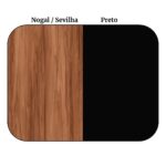 Aparador de Madeira 1,20×0,80×0,35 – NOGALSEVILHA/PRETO – 21436 RM MÓVEIS 9