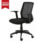 Cadeira Escritório Giratória Tela MEET – Cor Preta 33124 RM MÓVEIS 7