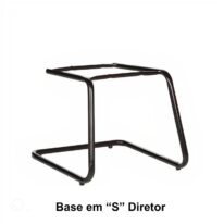 Base em “S” DIRETOR Preta – PMD – 42210 RM MÓVEIS