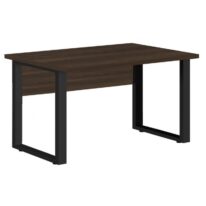 Mesa Escritório PÉ QUADRO 1,70×0,70m -S/ Gavetas – MARSALA/PRETO – 25474 RM MÓVEIS