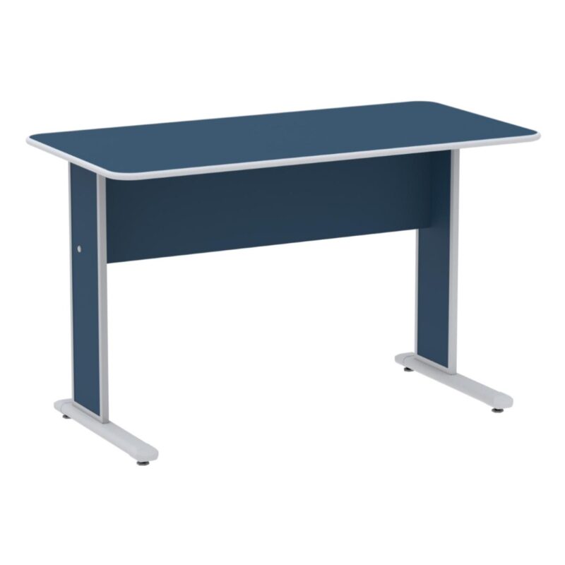 Mesa Escritório 1,20×0,60m s/ Gavetas – Cor Azul 44084 RM MÓVEIS 2