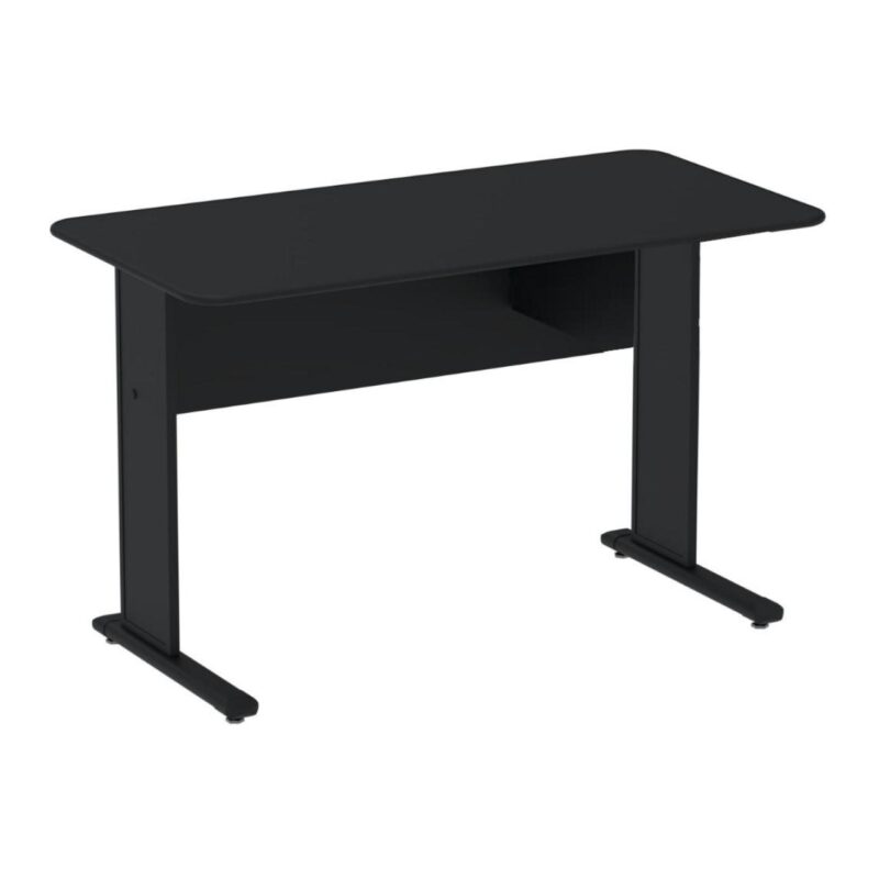 Mesa Escritório 1,50×0,60m s/ Gavetas – Cor Preto 44092 RM MÓVEIS 2