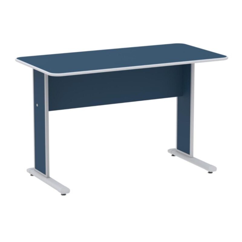 Mesa Escritório 1,50×0,60m s/ Gavetas – Cor Azul 44086 RM MÓVEIS 2