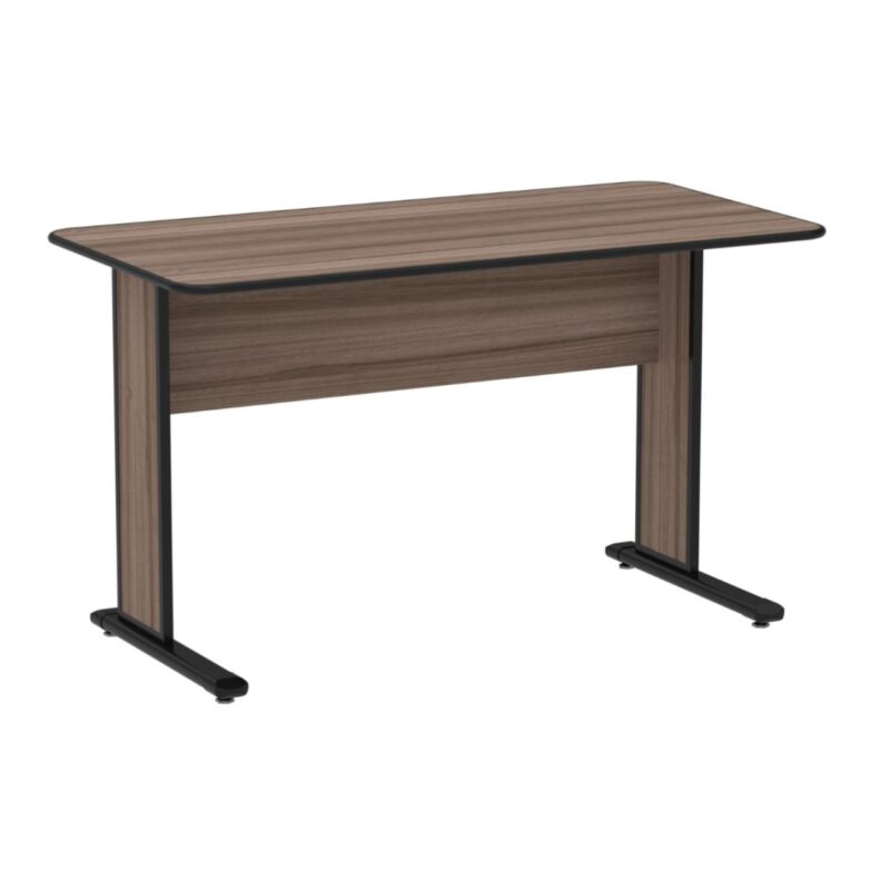 Mesa Escritório 1,20×0,60m s/ gavetas – Cor Walnut 44095 RM MÓVEIS 2