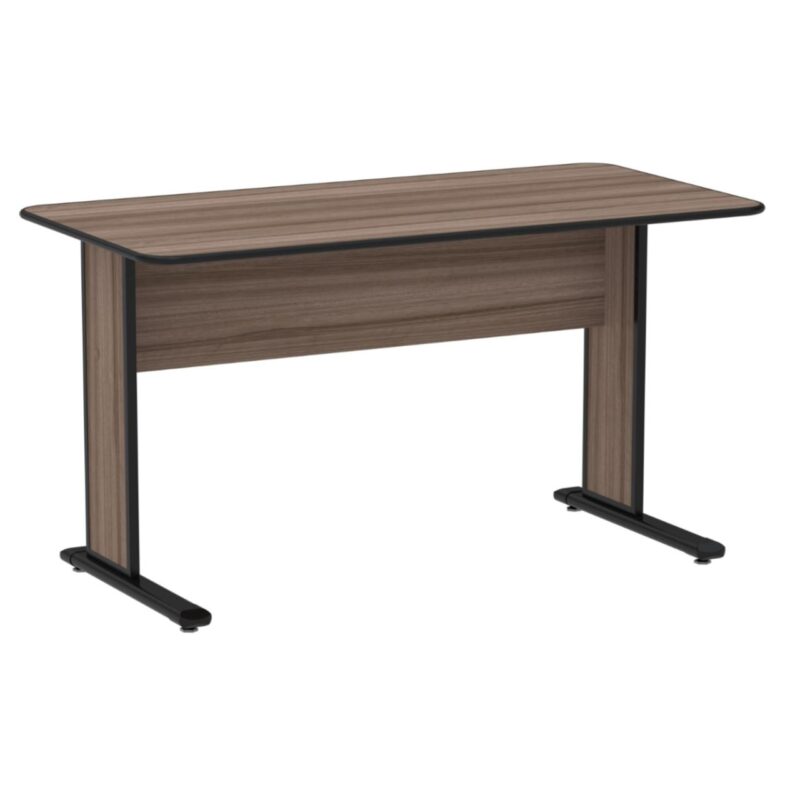 Mesa Escritório 1,50×0,60m s/ gavetas – Cor Walnut 44097 RM MÓVEIS 2