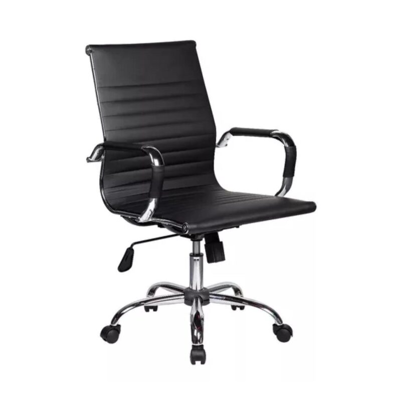 Cadeira DIRETOR Charles Eames Esteirinha – PRETO – PMD – 32887 RM MÓVEIS 2