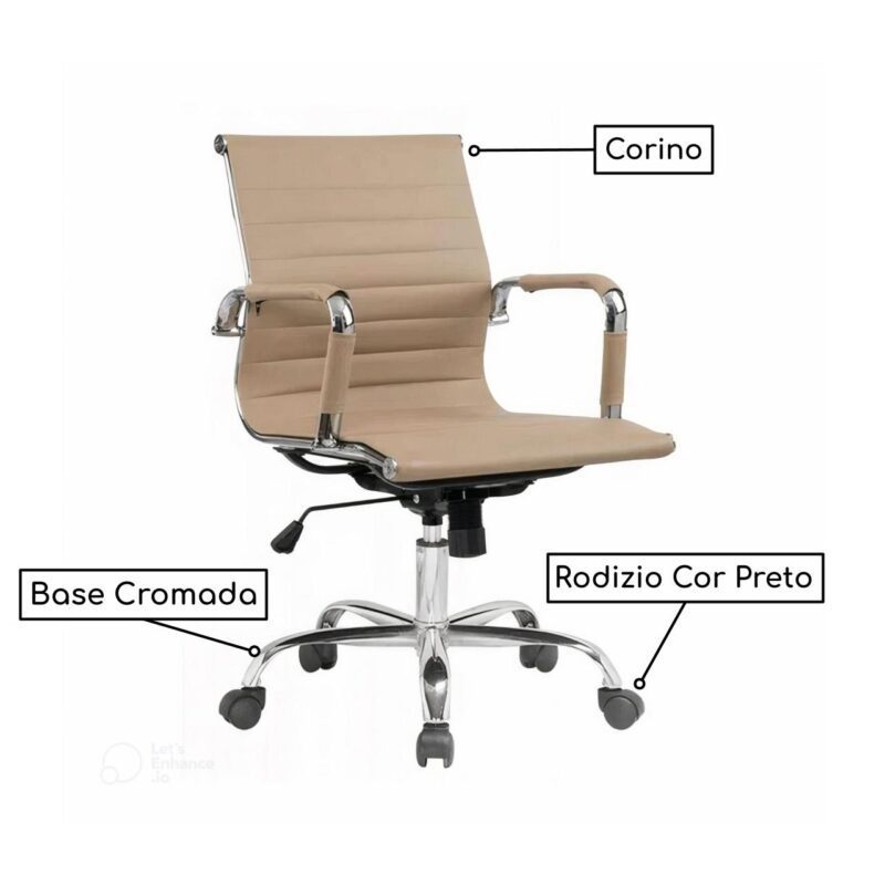 Cadeira DIRETOR Charles Eames Esteirinha FENDI – 32890 RM MÓVEIS 3