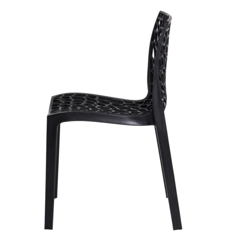 Cadeira Interlocutor GRUVYER para Escritório ou Jantar – Polipropileno – Cor Preto – 48006 RM MÓVEIS 6
