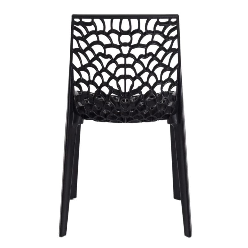 Cadeira Interlocutor GRUVYER para Escritório ou Jantar – Polipropileno – Cor Preto – 48006 RM MÓVEIS 5