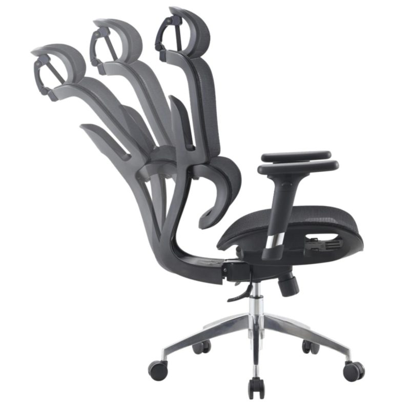 Cadeira de Escritório Presidente Tela ÉVORA – Cor Preto – 30065 RM MÓVEIS 8