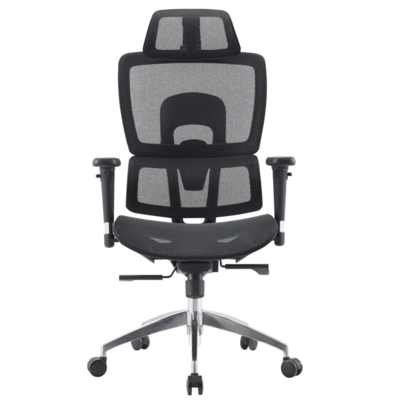 Cadeira de Escritório Presidente Tela ÉVORA – Cor Preto – 30065 RM MÓVEIS 4
