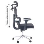 Cadeira de Escritório Presidente Tela ÉDON – Cor Preto – 30066 RM MÓVEIS 13