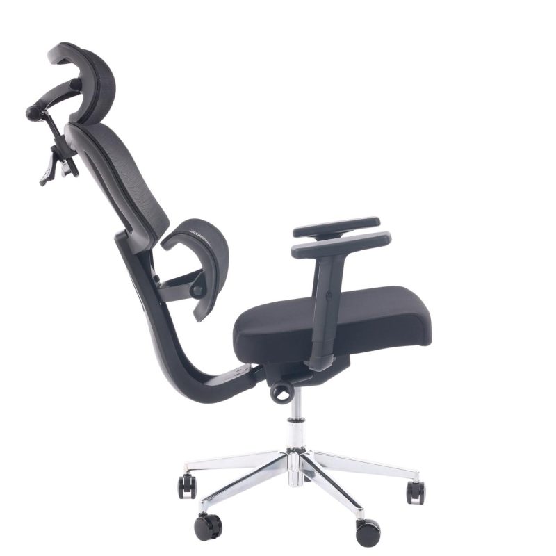 Cadeira de Escritório Presidente Tela ÉDON – Cor Preto – 30066 RM MÓVEIS 3