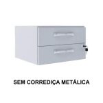 Estação de Trabalho 1,40×1,40m com 02 Gavetas – MAXXI – CINZA / CINZA – 43020 RM MÓVEIS 11
