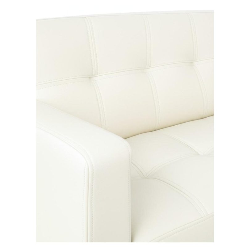 Poltrona para Escritório ROMA 01 Lugar – Corino – Cor NUDE – 60070 RM MÓVEIS 5