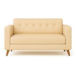 Poltrona para Escritório ROMA 03 Lugar – Corino – Cor AREIA – 60063 RM MÓVEIS 9