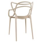 Cadeira Interlocutor ALLEGRA para Escritório ou Jantar – Polipropileno – Cor AREIA – 48009 RM MÓVEIS 15