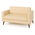 Poltrona para Escritório ROMA 03 Lugar – Corino – Cor AREIA – 60063 RM MÓVEIS 8