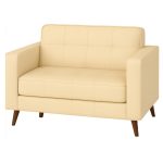 Poltrona para Escritório ROMA 02 Lugar – Corino – Cor AREIA – 60062 RM MÓVEIS 8