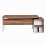 Mesa PEDESTAL RETA (03 Gav.) – 1,92X0,70m – WORKSTART – NOGAL SEVILHA/BRANCO- 34405 RM MÓVEIS 13