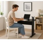 Mesa Escritório 0,80×0,60m – JOB – PRETO/PRETO – 43088 RM MÓVEIS 11