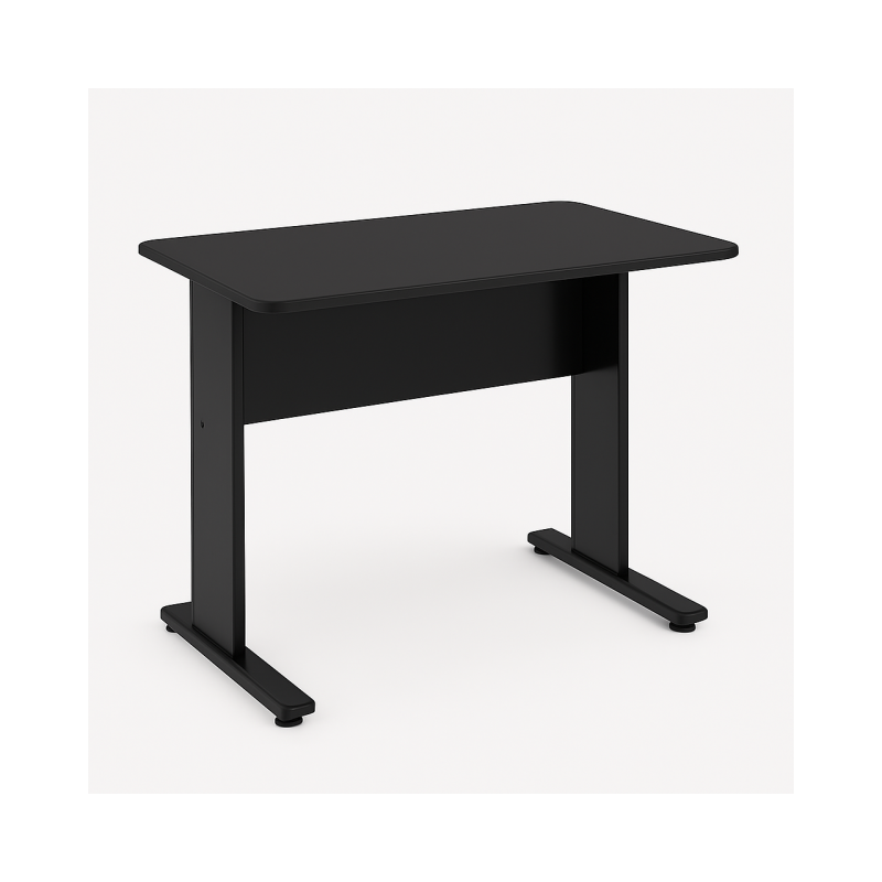 Mesa Escritório 0,80×0,60m – JOB – PRETO/PRETO – 43088 RM MÓVEIS 2